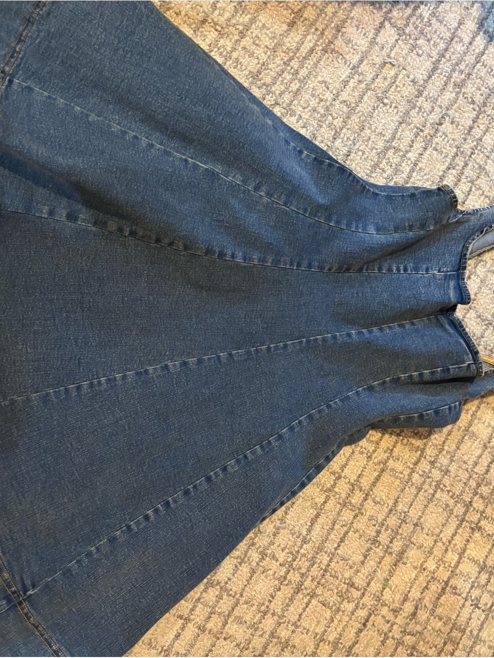 Mustard Seed Dark Blue Denim Zip Dress - Picture 2 of 4